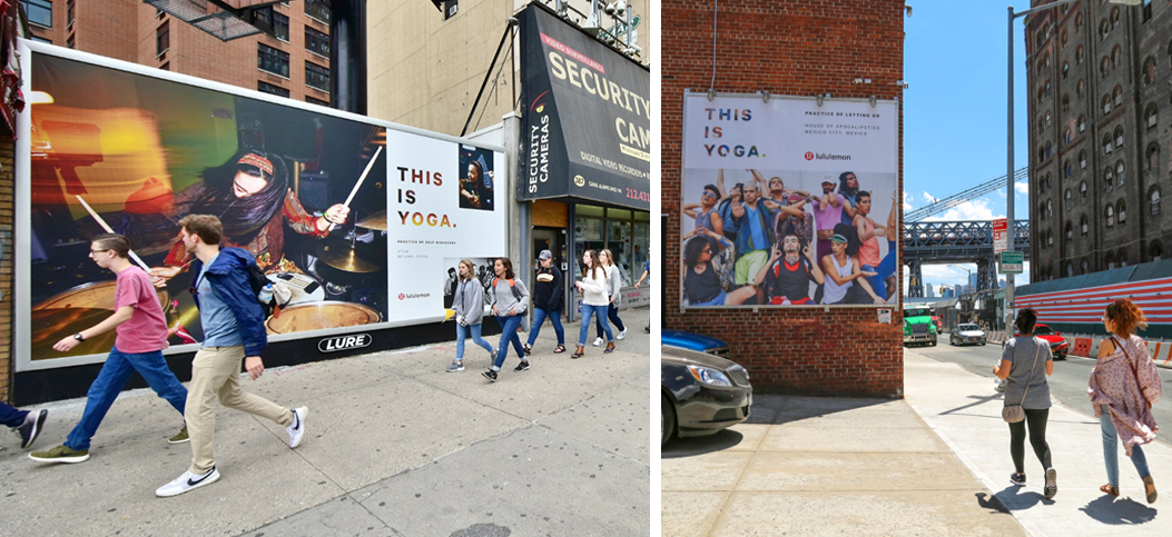 billboard in Toronto thank you @lululemon 🤍🤍🤍